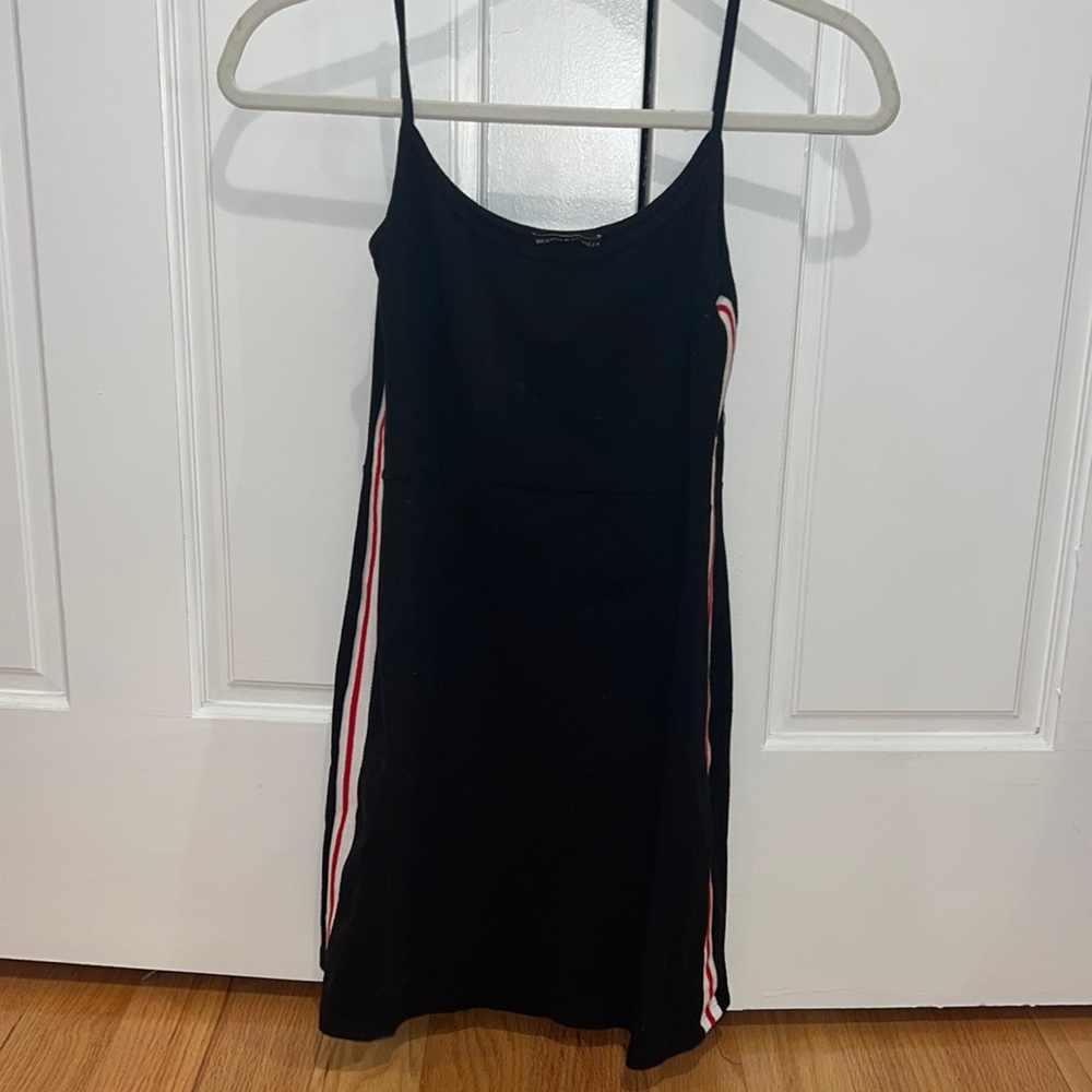 Brandy Melville Spaghetti Strap Red Stripe Dress